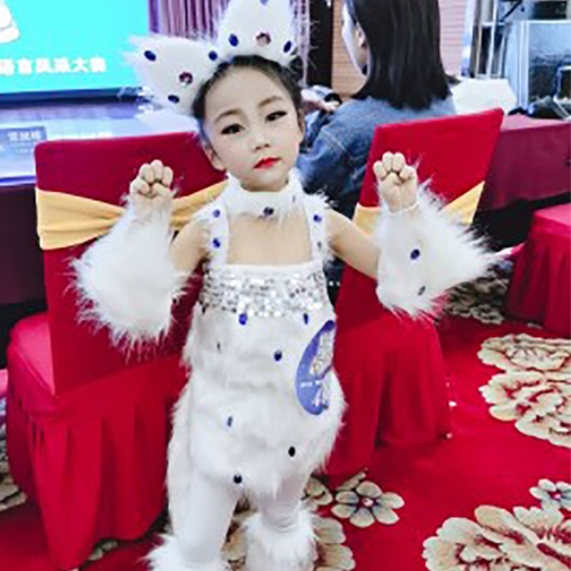 เครื่องแต่งกายคอสเพลย์ ชุดเต้นรํา รูปการ์ตูนแมวเปอร์เซีย เหมาะกับเทศกาลคริสต์มาส สําหรับเด็ก - รูปที่ 6