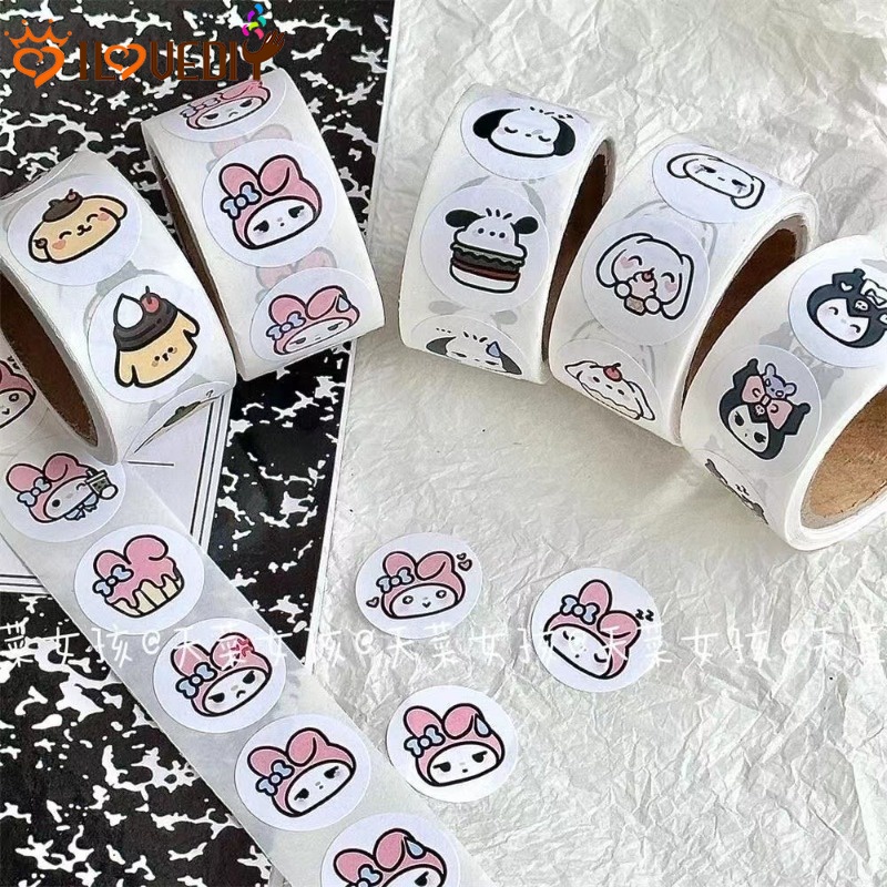 [ Featured ] ซองจดหมาย กระดาษเหนียว / ฉลากตกแต่งงานแต่งงาน / สมุดสติกเกอร์ Sanrio น่ารัก / ถุงบรรจุของขวัญ / แผ่นแปะซีล มีกาวในตัว ลายการ์ตูน 200 ชิ้น /