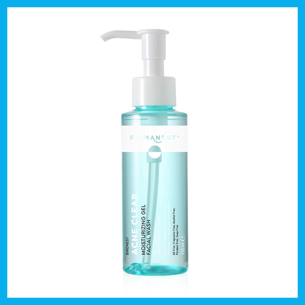 PRIMANEST Acne Clear Moisturizing Gel Facial Wash 110ml. ราคา ถูกที่สุด ดีลบีเคเค แกลเลอรีภาพที่ 4