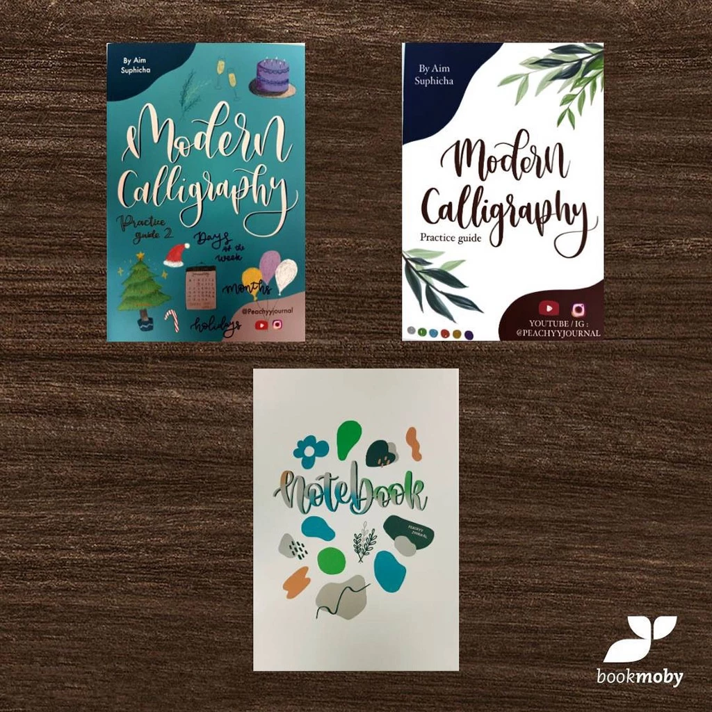 Modern Calligraphy Practice Guide 1+2 (แถมสมุดโน๊ต)