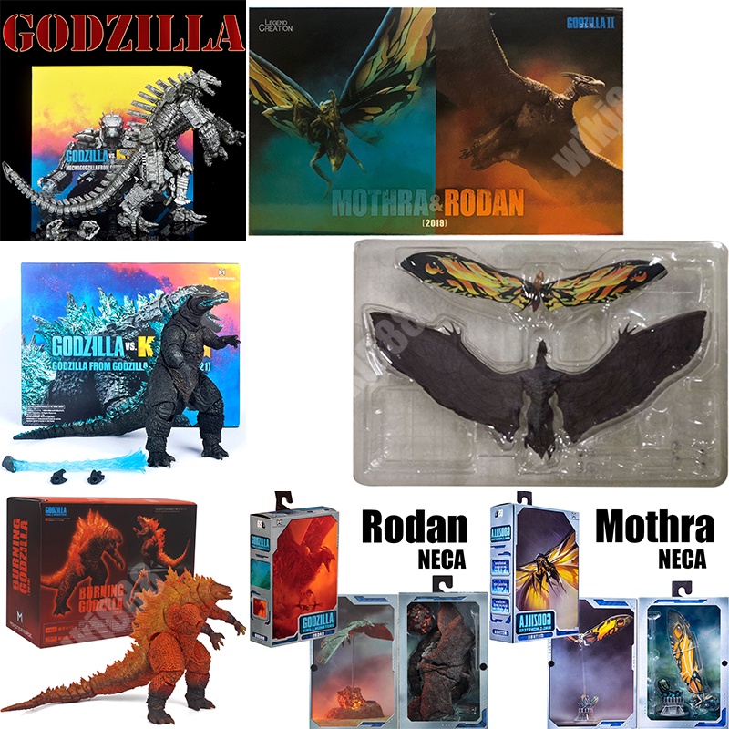 ใหม่ โมเดลฟิกเกอร์ Godzilla : King of monsters Rodan Mothra Godzilla NECA 2019 2016 1994 2021