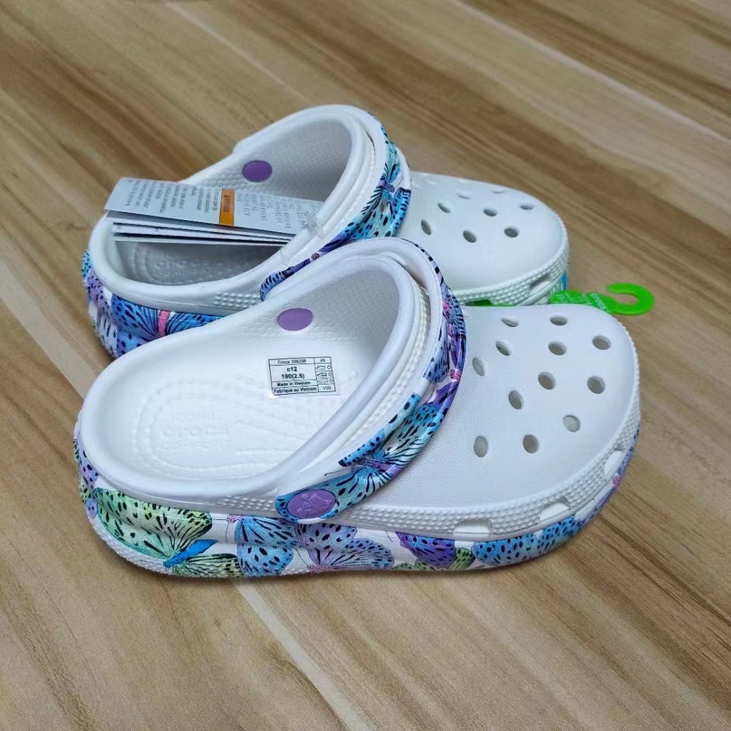 Crocc Puff Kids Shoes Thick Bottom Hole Kids Shoes Girls Big Kids