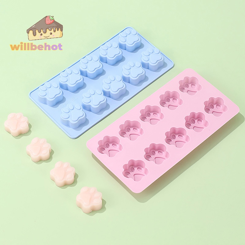 [WillbehotT] DIY ซิลิโคนสุนัขสัตว์ Paw สัตว์เลี้ยงพิมพ์เบเกอรี่แม่พิมพ์Reusable Dog Footprintแม่พิมพ์ซิลิโคนแม่พิมพ์เค้กอุปกรณ์เบเกอรี่ [ใหม่]