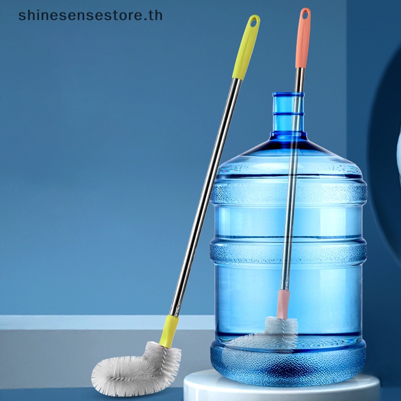 Shine แปรงทําความสะอาดถังน้ํา ก้านสเตนเลส พลาสติก สําหรับครัวเรือน