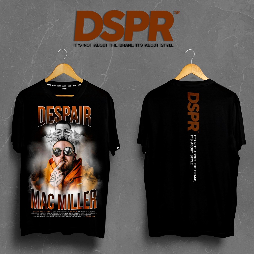 【NEW】 DSPR - Mac Miller Black T-Shirt (Pro Club inspired Tees)