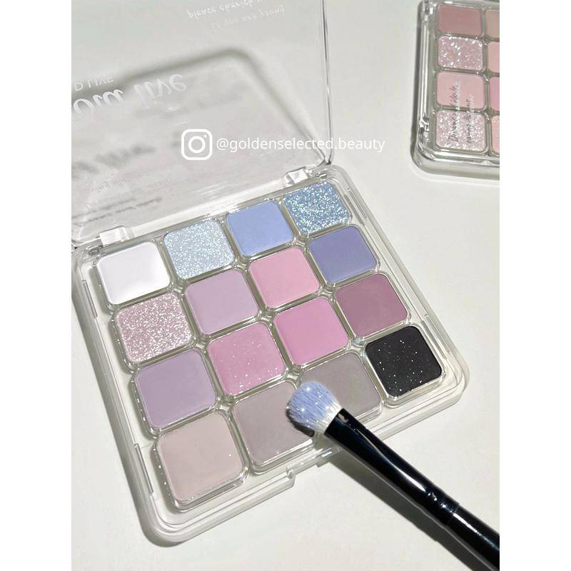 Hold LIVE Checker พาเลทอายแชโดว์ 16 สี [6 รุ่น] สีใหม่! อายแชโดว์ บลัชออน เนื้อแมตต์ ประกายมุก สีชมพู สีน้ําตาลน้ําผึ้ง เมล่อน ฤดูใบไม้ร่วง และฤดูหนาว