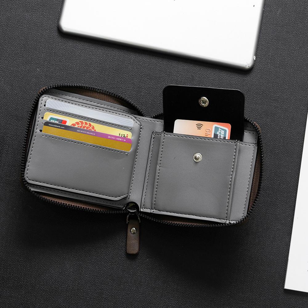 XM-2005C กระเป๋าสตางค์ลายสก็อต มีซิปรอบ เก๋ไก๋สำหรับผู้ชายและผู้หญิง พร้อมกล่องของขวัญฟรี - รูปที่ 3