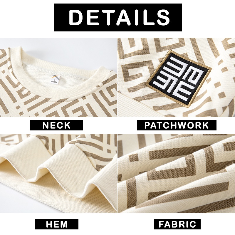 เสื้อกันหนาวแขนยาวสำหรับผู้ชาย ไซส์ใหญ่ 5XL-7XL สวมใส่ง่ายและคล่องตัว - รูปที่ 5