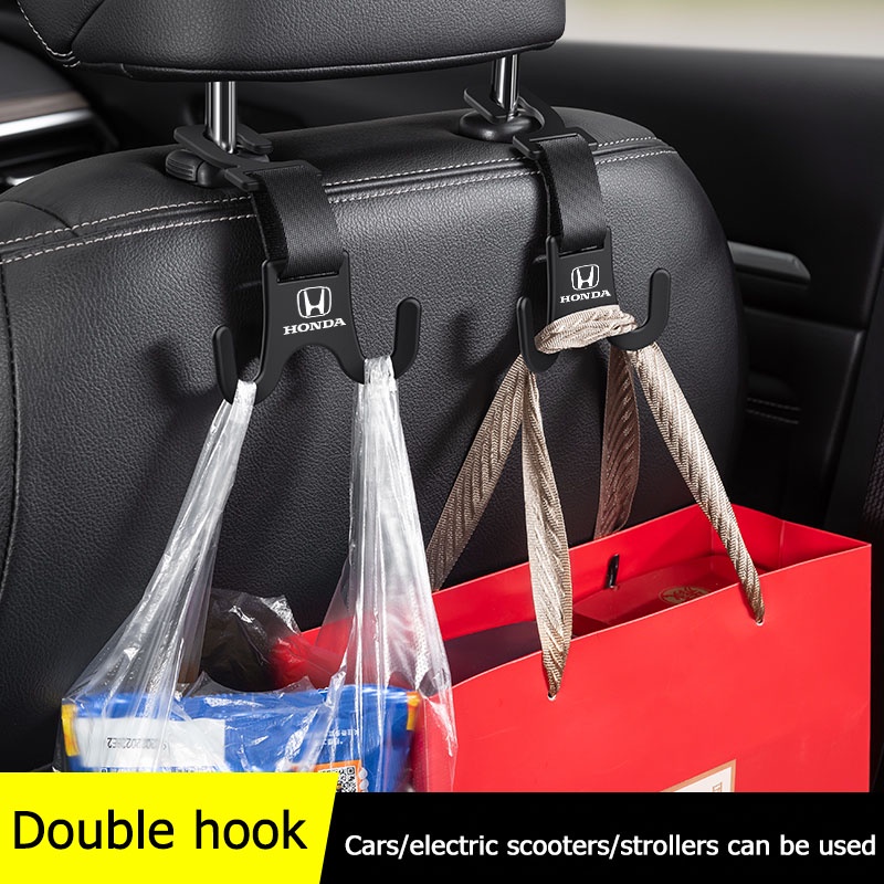 ตะขอแขวนเบาะหลังรถยนต์ อเนกประสงค์ อุปกรณ์เสริม สําหรับ Honda Mugen Power City Civic Accords CRV Hrv Jazz CBR VTX VFR Vezel FitAccessories 2 4 ชิ้น