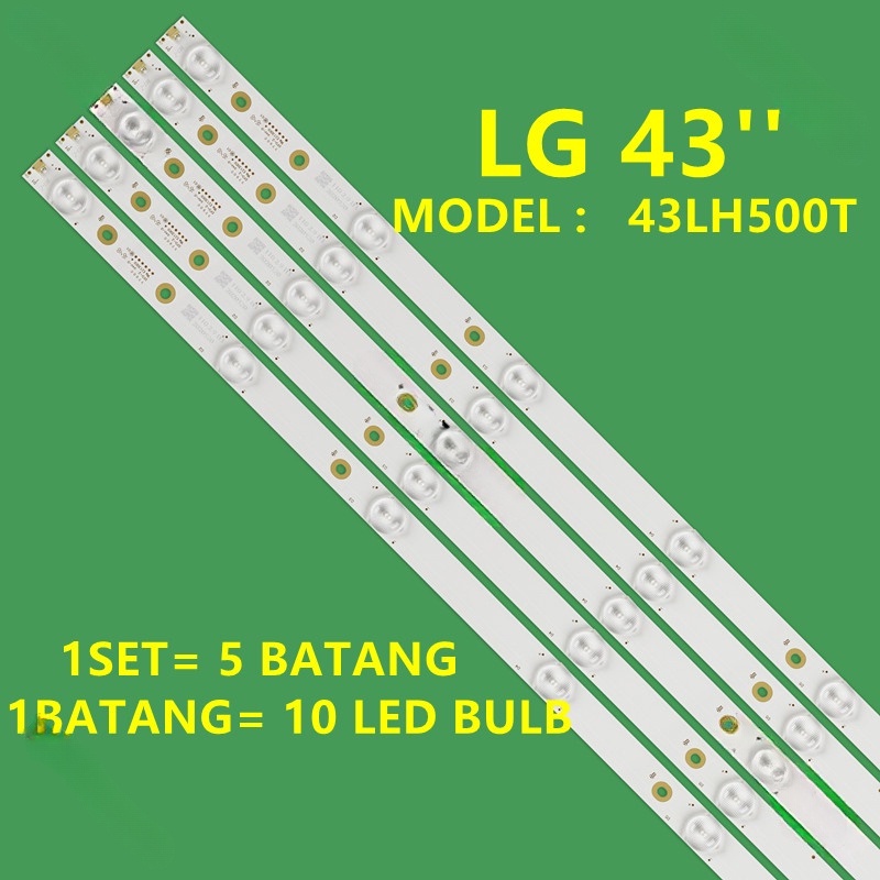ใหม่ 43LH500T 43 INCH LED TV BACKLIGHT ( LAMPU TV ) 43LH500 43" LG LED BACKLIGHT
