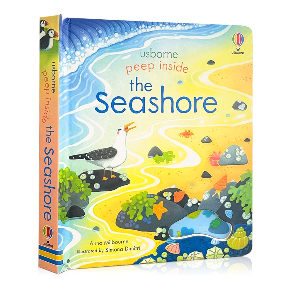 Usborne Peep Inside The Seashore Children Educational Interactive Book