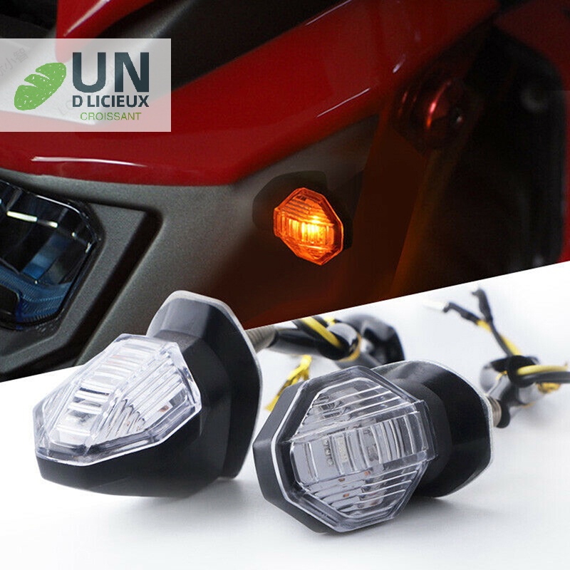 Good หลอดไฟเลี้ยว 1LED สีเหลืองอําพัน สําหรับรถจักรยานยนต์ 2 ชิ้น