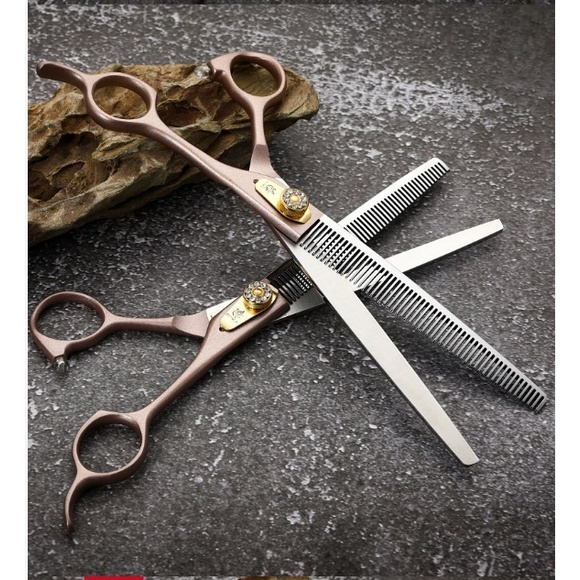 Fenice กรรไกรตัดขนสัตว์เลี้ยง แบบมืออาชีพ 7/7.5 นิ้ว ZDSF - รูปที่ 4