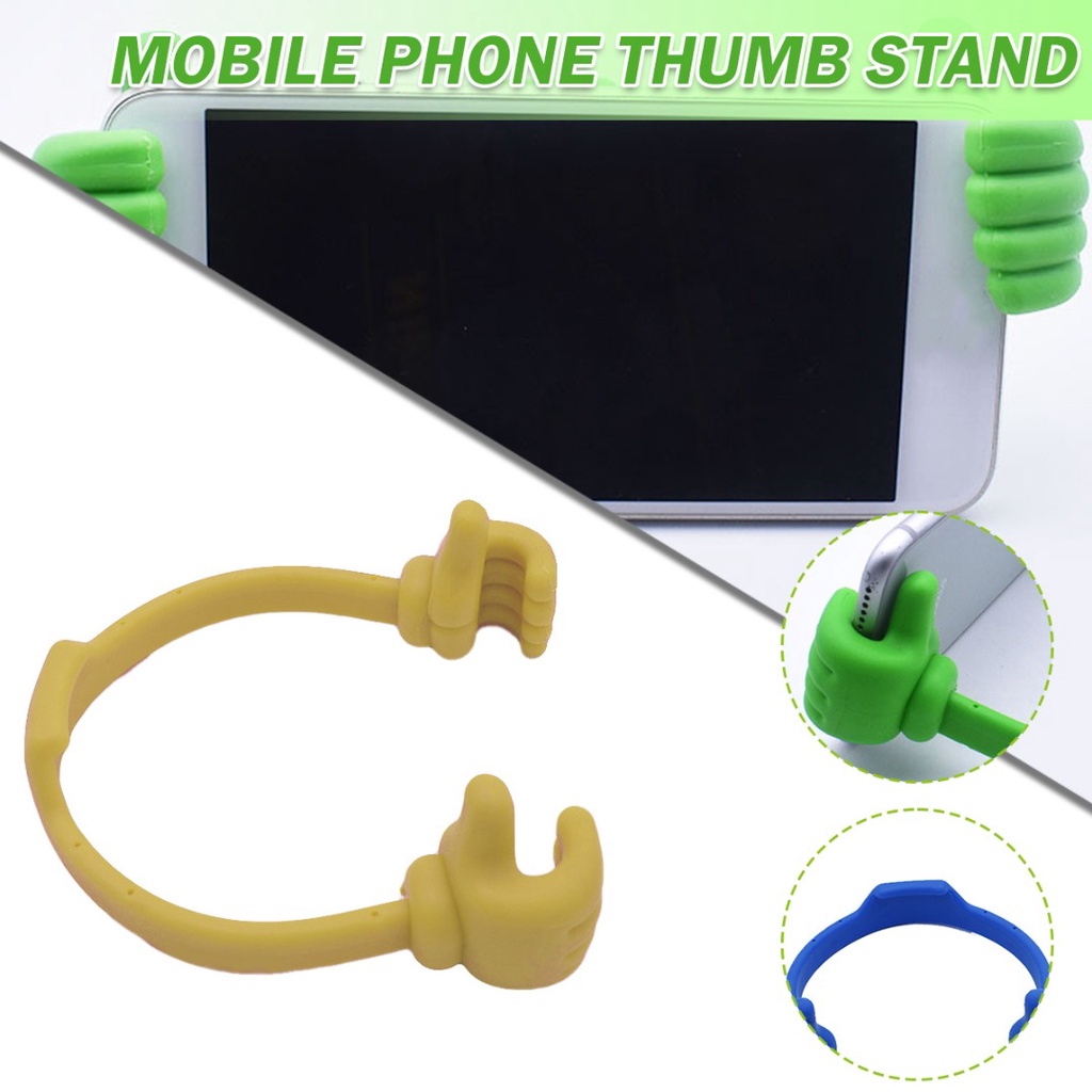 Thumbs Up Cell Phone Stand Adjustable Flexible Mobile Phones Tablet Holder Mount