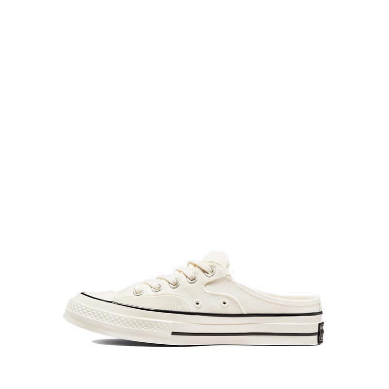 CONVERSE MEN'S CHUCK 70 MULE RECYCLED CANVAS SNEAKERS - EGRET/EGRET/BLACK