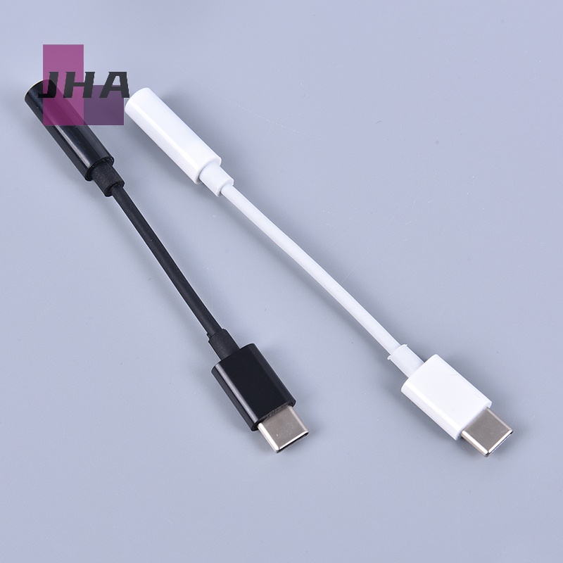 [JHA] อะแดปเตอร์พอร์ต USB-C Type C เป็นแจ็คเสียงหูฟัง 3.5 มม.