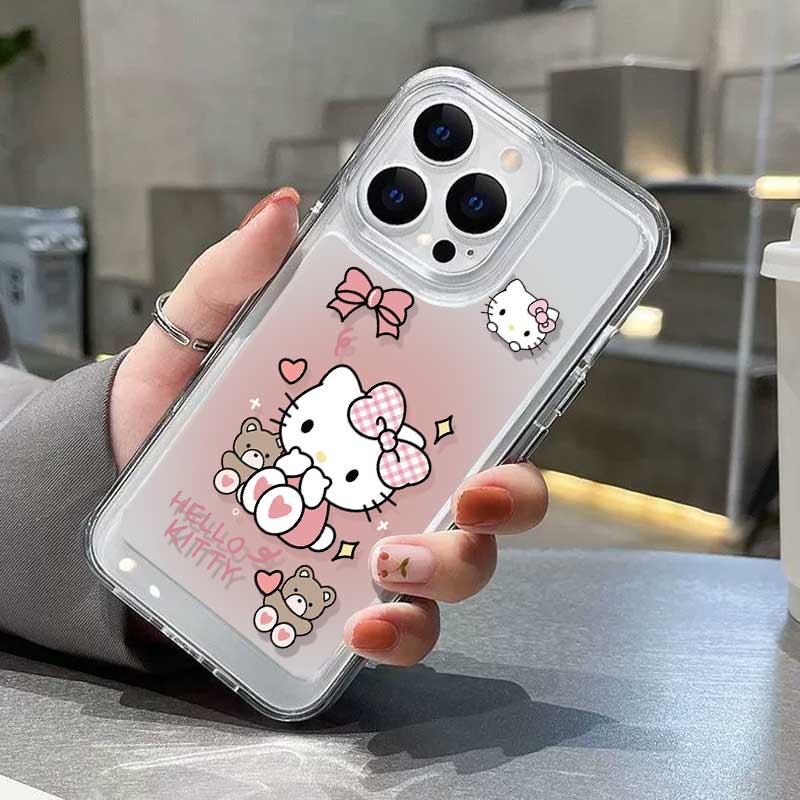 ลายการ์ตูน Hello Kitty❤️ซมซุงเคสโทรศัพท์มือถือ❤️ Samsung S23 Ultra S23 Fe A54 A53 A12 A14 A04 Clear 