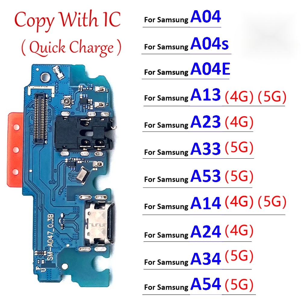 แพรชาร์จ Samsung A04 A04s A04E A13s A14 A24 A54 A34 A23 A33 A53 4G 5G แผงชุดชาร์จ