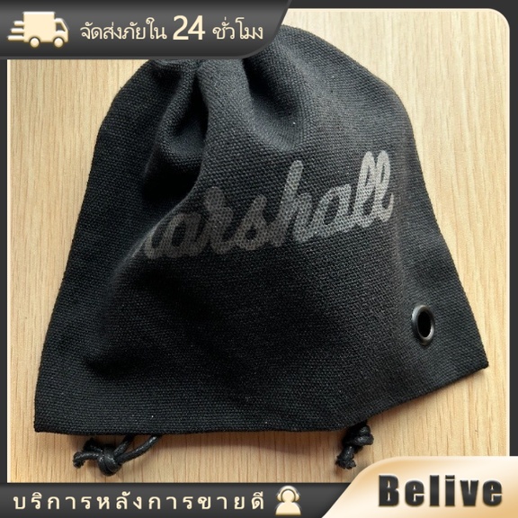พร้อมส่ง ซองใส่หูฟัง marshallกล่องหูฟัง  แบบพกพา กระเป๋าเก็บหูฟัง 
