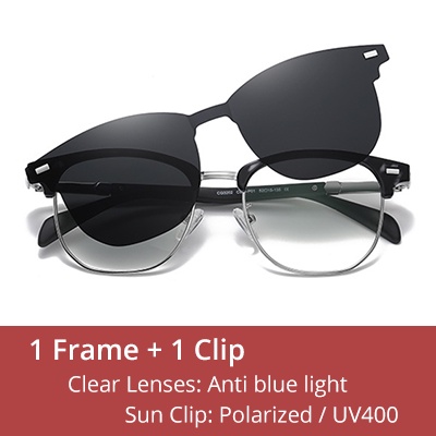 แว่นกันแดดโพลาไรซ์แม่เหล็กสําหรับผู้ชายผู้หญิง 2 ใน 1 คลิปบนแว่นกันแดด - รูปที่ 5