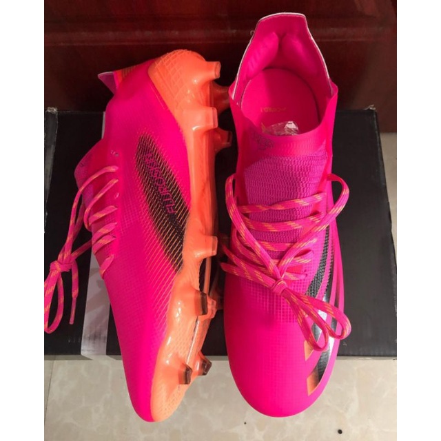 CAN COD Adidas X Ghosted.1 Pink FG รองเท้าฟุตบอล กีฬา