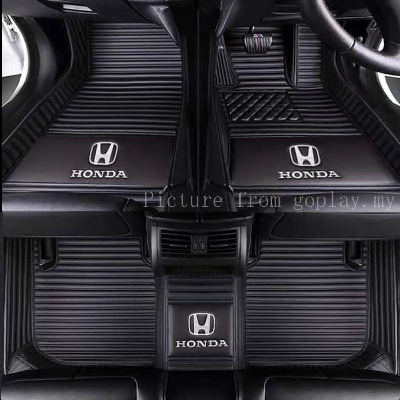 พรมปูพื้นรถยนต์ แบบหนัง กันน้ํา สําหรับ Honda HR-V HRV 5 ที่นั่ง