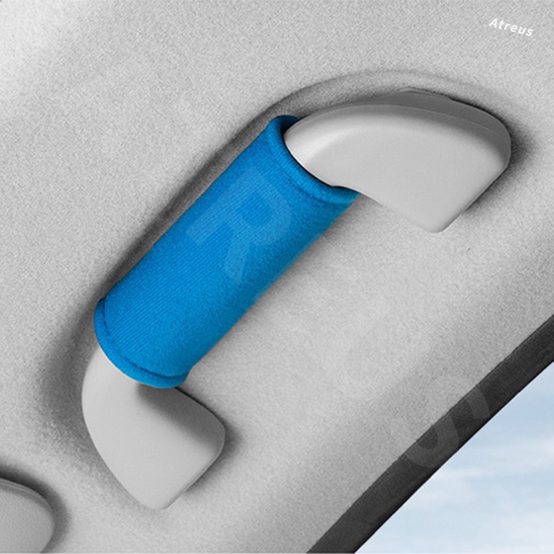 Ford ที่เท้าแขนหลังคา ฝาครอบป้องกัน ฝาครอบป้องกันที่จับรถ ถุงมือดึงหลังคารถยนต์ สําหรับ Ford Ranger Raptor Everest Fiesta Focus Mustang Escape Ecosport STI - รูปที่ 6