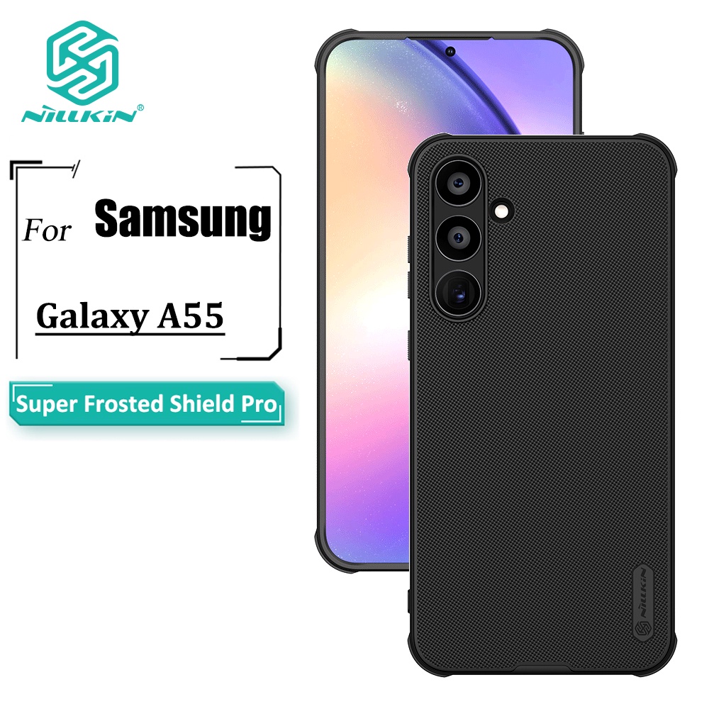 Nillkin Super Frosted Shield Pro เคสโทรศัพท์ Samsung Galaxy A55 5G เคส บางพิเศษ เคลือบด้าน TPU + PC ป้องกันลายนิ้วมือ กันกระแทก เคสด้านหลัง