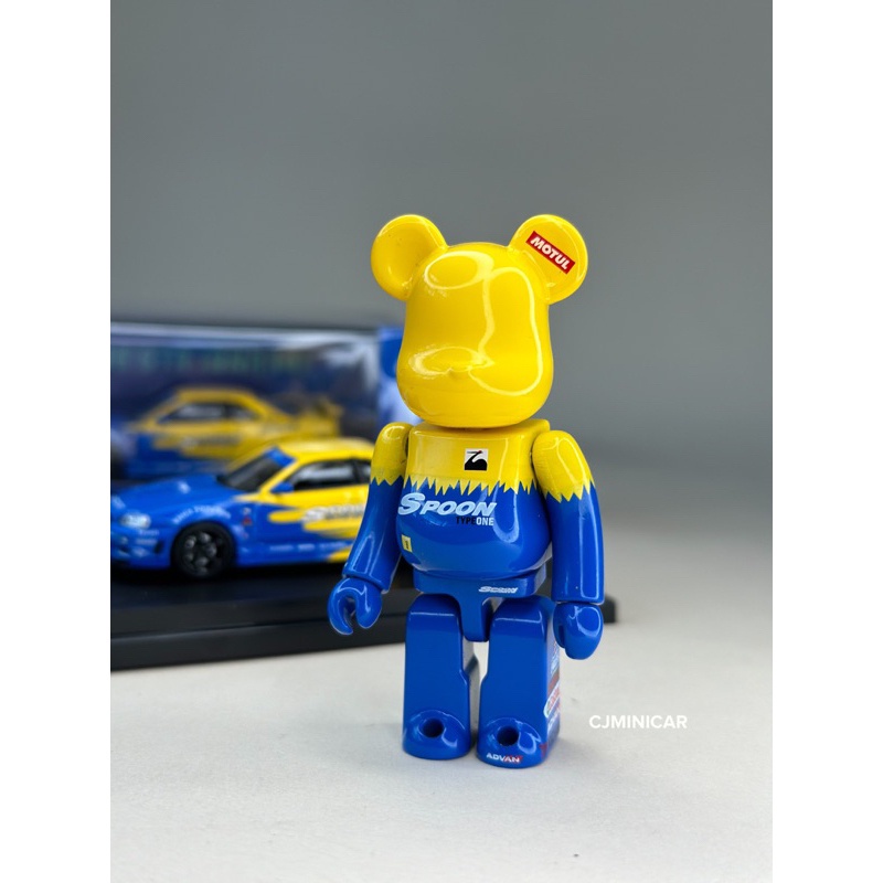 🔹Figure หมี Bearbrick 100% Spoon สูงประมาณ 7.2 cm ยี่ห้อ Miniso