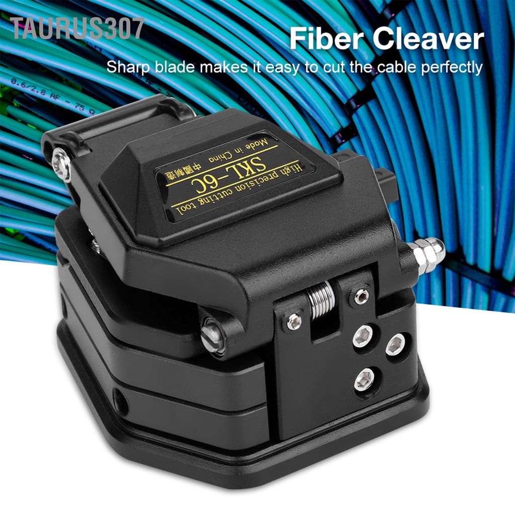 Taurus307 SKL‑6C High Precision Fiber Optic Cleaver Optical Cable Cutting Tool with Bag