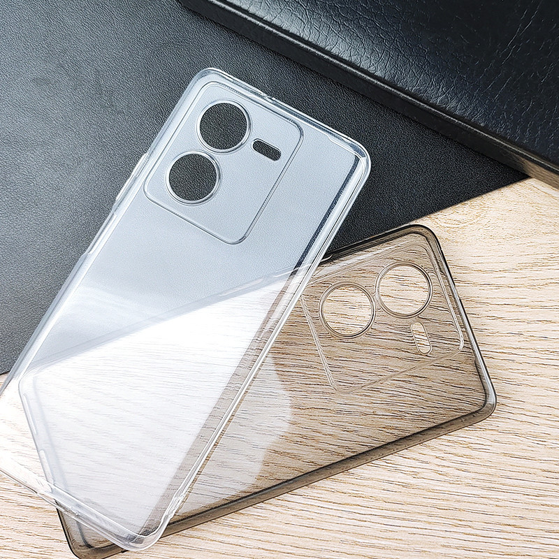 ฝาครอบสีโปร่งใสกันกระแทก TPU สําหรับ vivo iQOO Z11 Z10 Z10X Z8 Z8x Z6 Z5x Z5 Turbo Pro กลับ Protecto