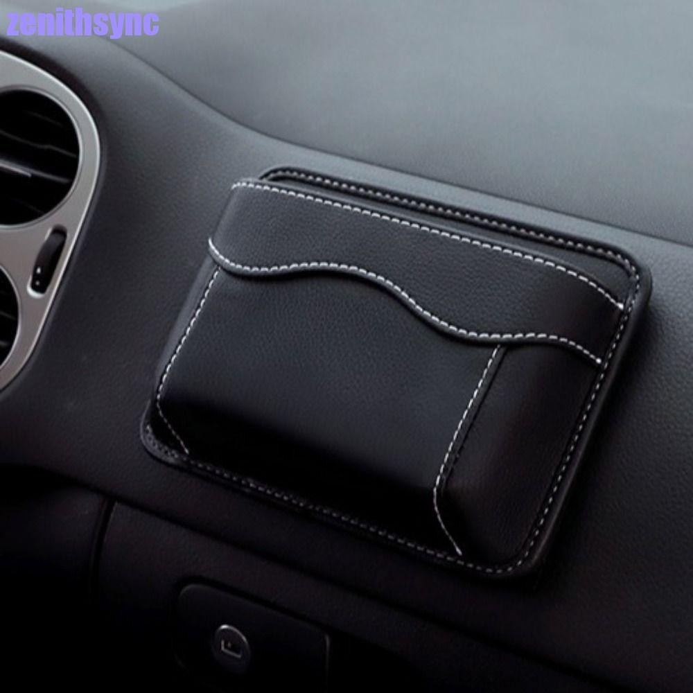 Zenithsync กระเป๋าเก็บของในรถ, Seat Gap Organizer หนัง PU รถที่นั่งด้านข้างกระเป๋า,ของขวัญ Multi-functional Self-กาวใส่กระเป๋า Auto Slit กล่องโทรศัพท์มือถือ