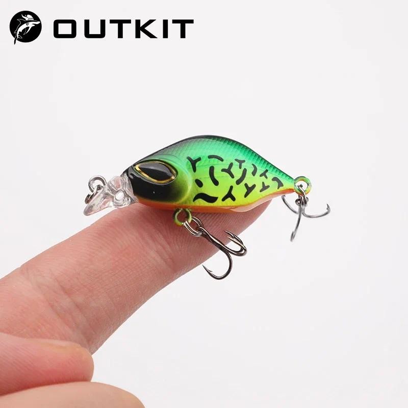 Outkit 2023 ใหม่มาถึงญี่ปุ่นออกแบบขนาดเล็กเหยื่อตกปลา 3.2g 4 ซม.จม Minnow Mini Hard เหยื่อสําหรับ Perch Trout Bass