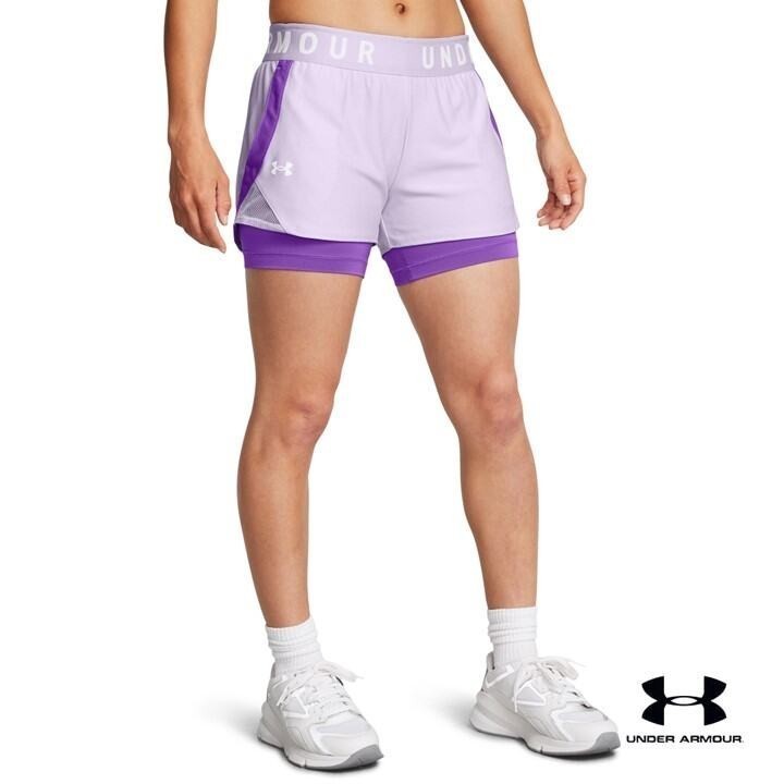 Under Armour กางเกงขาสั้น UA Play Up 2-in-1 สำหรับผู้หญิง
