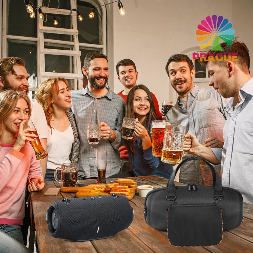 เคสแข็งกันกระแทกเคสเดินทางพร้อมกระเป๋าซิปและสายสะพายไหล่สําหรับลําโพง JBL Xtreme 4 Wireless BT [prague.th]