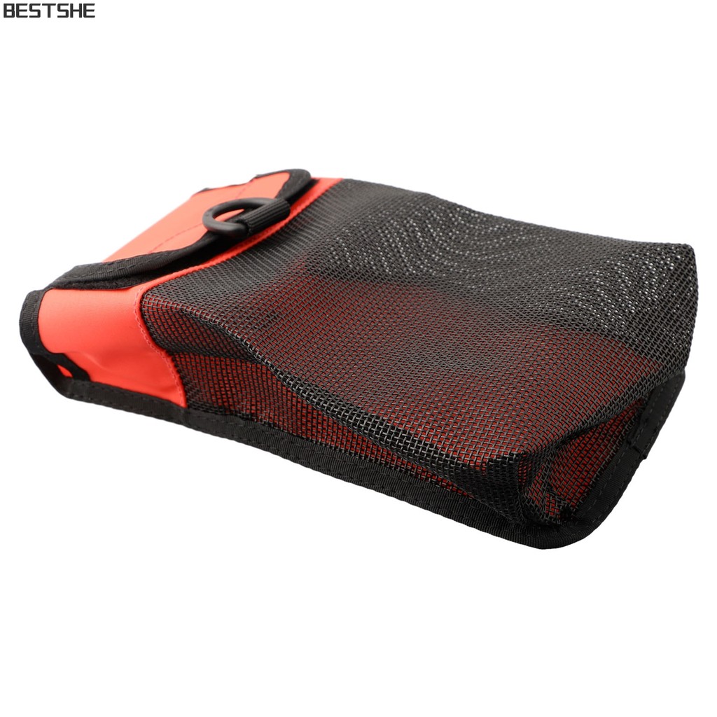 {bestshe} Scuba Diving SMB Storage Bag ทุ่นดําน้ํา Safety Marker Buoy Mesh Carry Pouch
