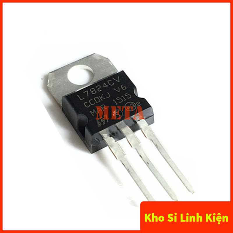 เครื่องปรับแรงดันไฟฟ้า IC 24V 7824 L7824 L7824CV LM7824 CV 1.5A TO-200 Pins