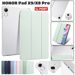 เคสหนังนิ่ม ปิดด้านหลัง พร้อมช่องใส่ดินสอ สําหรับ Honor Pad X9 11.5 นิ้ว 2023 Honor Pad X8 Pro 2023