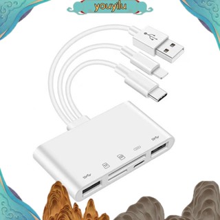 Youyilu อะแดปเตอร์การ์ดรีดเดอร์ OTG USB สําหรับ iPhone iPad Apple 13