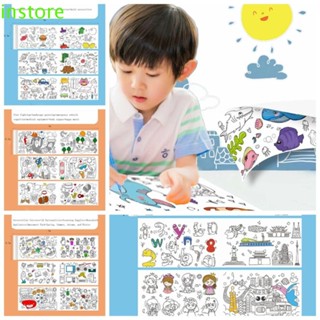 Instore ม้วนกระดาษวาดภาพ 3 เมตร 3 เมตร 6 ธีม DIY สําหรับเด็ก