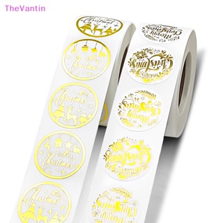 Thevantin สติกเกอร์ฉลาก ลาย Thank You In The Gilt สําหรับตกแต่งวันคริสต์มาส