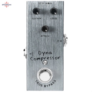 Vip Dyna Compressor Overdrive แป้นเหยียบเอฟเฟคกีตาร์ไฟฟ้า โลหะ