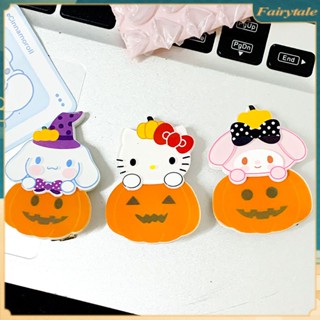 ❀ กิ๊บติดผม Sanrio วันฮาโลวีน Kuromi Pochacco My Melody Pumpkin Magic Hat คลิปด้านข้างของขวัญตกแต่งผมน่ารักสำหรับเด็กผู้หญิง