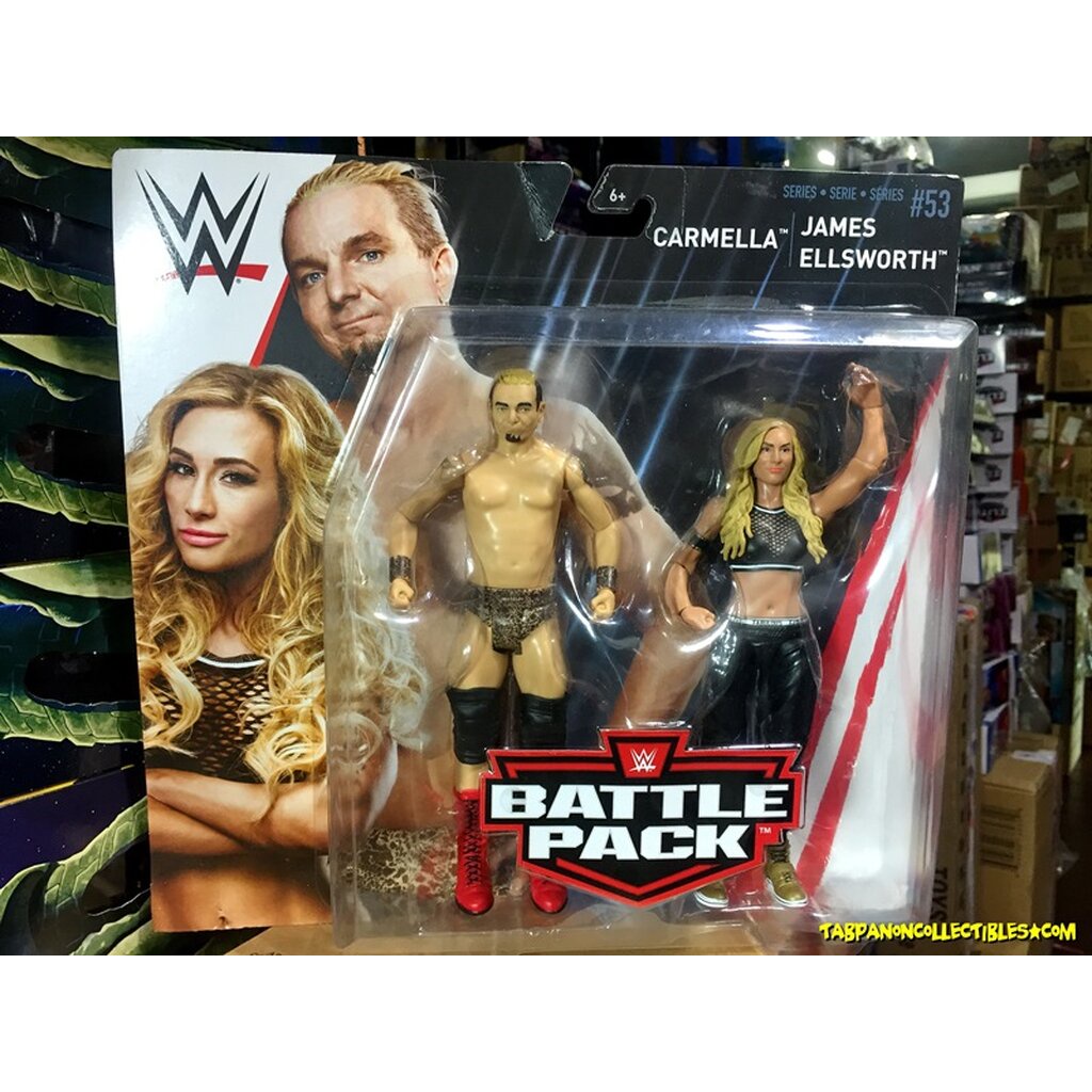 [2018.09] WWE Battle Pack 53 Carmella & James Ellsworth 7-Inch Figures