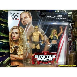 [2018.09] WWE Battle Pack 53 Carmella &amp; James Ellsworth 7-Inch Figures