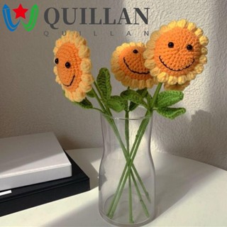 Quillan ดอกไม้ประดิษฐ์ ผ้าวูลถักโครเชต์ DIY สําหรับของขวัญวันแม่