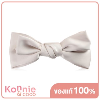 Konvy White Bow Spring Clip โบว์ติดผมแบบสปริง สีขาว.