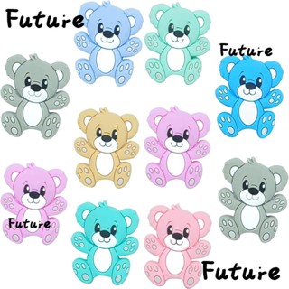 Future ลูกปัดซิลิโคน รูปสัตว์น่ารัก 5 สี DIY อุปกรณ์เสริม