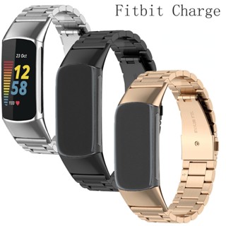 สายนาฬิกาข้อมือสเตนเลส แบบเปลี่ยน สําหรับ Fitbit charge 5 4 3 SE Smart watch Fitbit charge 5