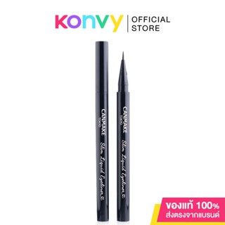 Canmake Slim Liquid Eyeliner แคนเมคอายไลเนอร์ปลายพู่กันเรียวเล็กแบบแท่ง 01.